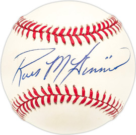 Russ McGinnis Autographed Official AL Baseball Texas Rangers, Kansas City Royals SKU #227419