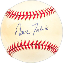 Dave Tobik Autographed Official AL Baseball Detroit Tigers, Texas Rangers SKU #227472