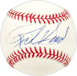 Rich Hand Autographed Official AL Baseball Cleveland Indians, Texas Rangers SKU #227801