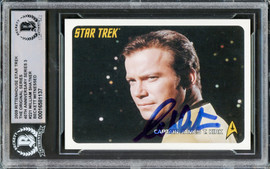 William Shatner Autographed 2009 Rittenhouse Card #221 Star Trek Captain Kirk The Original Series 40th Anniversary Beckett BAS #16581137