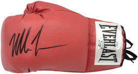 Mike Tyson Autographed Red Everlast Left Handed LH Boxing Glove Left Handed LH Boxing Glove JSA Stock #228072