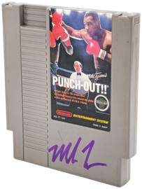 Mike Tyson Autographed Nintendo Punch-Out!! Video Game Cartridge NES JSA Stock #228777