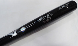 Ichiro Suzuki Autographed Black Mizuno Player Model Bat Seattle Mariners "#51 & 3089" SKU #229067