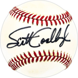 Scott Coolbaugh Autographed Official AL Baseball Texas Rangers SKU #229714