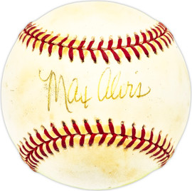 Max Alvis Autographed Official AL Baseball Cleveland Indians SKU #229886