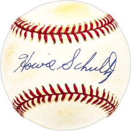 Howie Schultz Autographed Official NL Baseball Brooklyn Dodgers SKU #229592