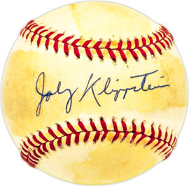 Johnny Klippstein Autographed Official NL Baseball Los Angeles Dodgers, Chicago Cubs SKU #229607