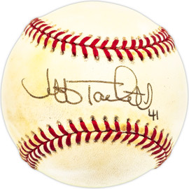 Jeff Tackett Autographed Official AL Baseball Baltimore Orioles SKU #229699