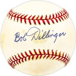 Bob Dillinger Autographed Official AL Baseball St. Louis Browns SKU #229653