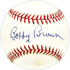 Bobby Brown Autographed Official AL Baseball New York Yankees SKU #229739