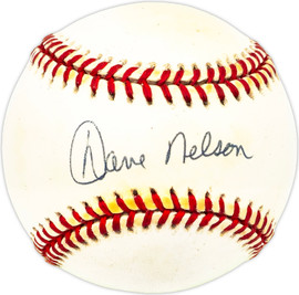 Dave Nelson Autographed Official AL Baseball Texas Rangers SKU #229761