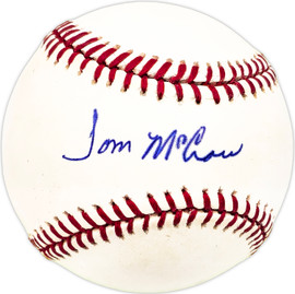 Tom Tommy McCraw Autographed Official MLB Baseball Chicago White Sox, Cleveland Indians SKU #229828