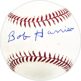 Bob Harrison Autographed Official MLB Baseball Baltimore Orioles Beckett BAS QR #BM25979