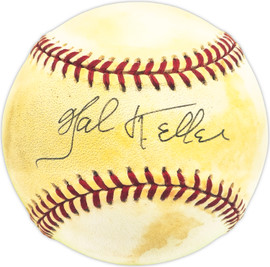 Hal Keller Autographed Official MLB Baseball Washington Senators Beckett BAS QR #BM25894