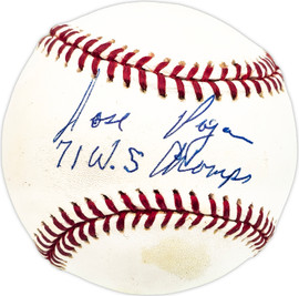 Jose Pagan Autographed Official MLB Baseball Pittsburgh Pirates "71 WS Champs" Beckett BAS QR #BM17783