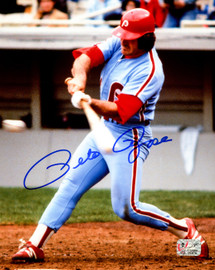 Pete Rose Autographed 8x10 Photo Philadelphia Phillies PR Holo Stock #229030