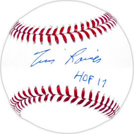 Tim Raines Autographed Official MLB Baseball Montreal Expos "HOF 17" Beckett BAS Witness Stock #229989