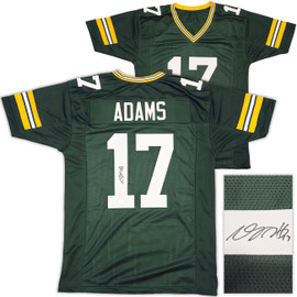 Green Bay Packers Davante Adams Autographed Green Jersey Beckett BAS Witness Stock #230103