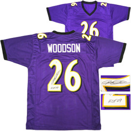 Baltimore Ravens Rod Woodson Autographed Purple Jersey "HOF 09" Beckett BAS Witness Stock #230053
