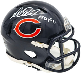 Richard Dent Autographed Chicago Bears Blue Speed Mini Helmet "HOF 11" Beckett BAS Witness Stock #230266