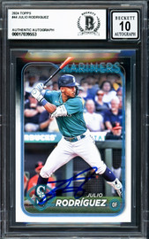 Julio Rodriguez Autographed 2023 Topps Card #330 Seattle