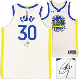 Golden State Warriors Stephen Curry Autographed White Nike