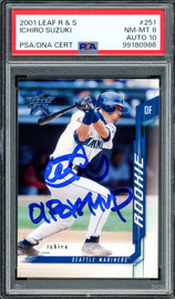 Ichiro Suzuki Autographed 2001 SP Authentic Rookie Card #91