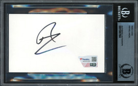 Rafael Nadal Autographed 3x5 Index Card Fanatics Holo & Beckett BAS #15867664