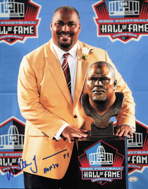 Walter Jones Autographed Official NFL Leather Football Seattle