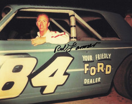 Red Farmer Autographed 8x10 Photo Nascar SKU #244858