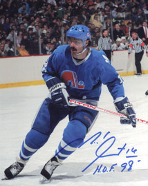 Michel Goulet Autographed 8x10 Photo Quebec Nordiques SKU #247286