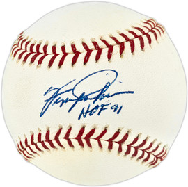 Fergie Jenkins Autographed Official MLB Baseball Chicago Cubs "HOF 91" Beckett BAS QR #BR51221
