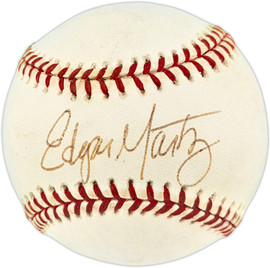 Edgar Martinez Autographed Official NL Baseball Seattle Mariners Vintage Signature Beckett BAS QR #BR51032
