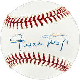 Willie Mays Autographed Official NL Baseball San Francisco Giants Beckett BAS #AE16589