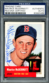 Maurice McDermott Autographed 1991 Topps Archives 1953 Card #55 Boston Red Sox PSA/DNA #83920469