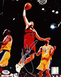 Christian Laettner Autographed 8x10 Photo Atlanta Hawks PSA/DNA #S40692