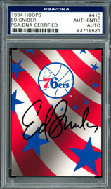 Ed Snider Autographed 1994-95 Hoops Card #410 Philadelphia 76ers Owner PSA/DNA #83716621