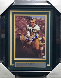 Bart Starr Autographed Framed 9x12 Photo Green Bay Packers Beckett BAS #AC95441