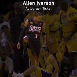 Autograph Signing Ticket For Allen Iverson Signing on Saturday, October 4th at 6:00 PM Autograph Signing Ticket For Allen Iverson Signing on Saturday, October 4th at 6:00 PM