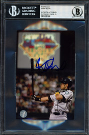 Ichiro Suzuki Autographed 4x6 Photo Seattle Mariners Auto Grade Gem Mint 10 Beckett BAS Stock #251037 Ichiro Suzuki Autographed 4x6 Photo Seattle Mariners Auto Grade Gem Mint 10 Beckett BAS Stock #251037