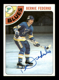 Bernie Federko Autographed 1978-79 Topps Card #143 St. Louis Blues SKU #251390