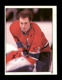 Bob Gainey Autographed 1982-83 Topps Stickers Card #36 Montreal Canadiens SKU #251439