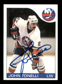 John Tonelli Autographed 1985-86 Topps Card #41 New York Islanders SKU #251116
