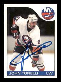 John Tonelli Autographed 1985-86 Topps Card #41 New York Islanders SKU #251117