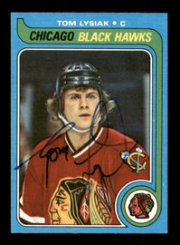 Tom Lysiak Autographed 1979-80 Topps Card #41 Chicago Blackhawks SKU #251275