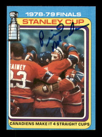 Pierre Mondou Autographed 1979-80 Topps Card #83 Montreal Canadiens SKU #251295
