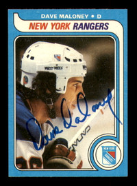 Dave Maloney Autographed 1979-80 Topps Card #159 New York Rangers SKU #251324
