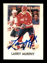 Larry Murphy Autographed 1987-88 O-Pee-Chee Minis Card #31 Washington Capitals SKU #251686