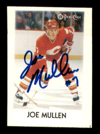Joe Mullen Autographed 1987-88 O-Pee-Chee Minis Card #29 Calgary Flames SKU #251699