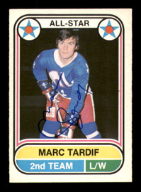 Marc Tardif Autographed 1975-76 O-Pee-Chee WHA Card #71 Quebec Nordiques SKU #251801